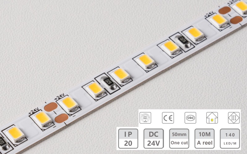 24V-8mm-140D-12W Light Light Light Strip